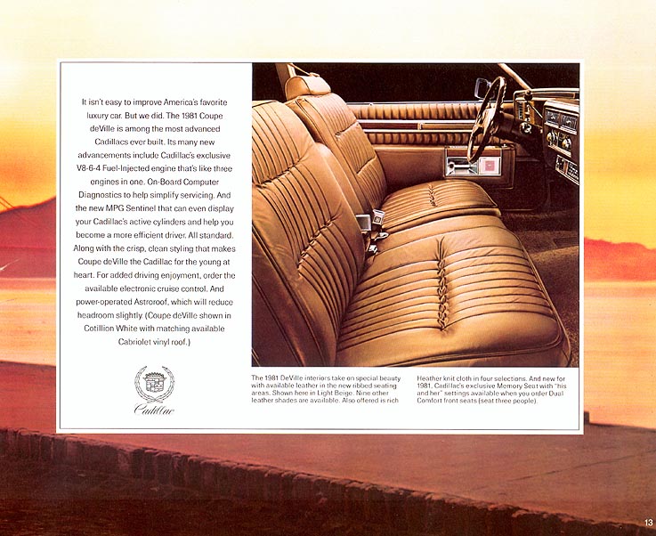 1981 Cadillac Brochure Page 21